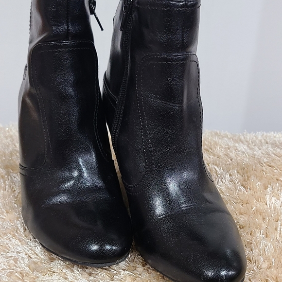Black Wedge Booties - Picture 2 of 3